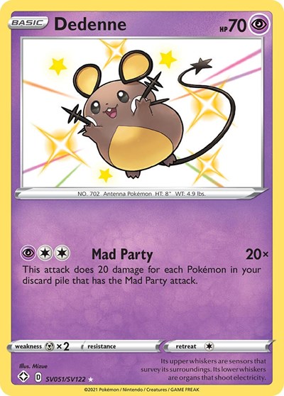 Dedenne - SV051/SV122 - Shining Fates: Shiny Vault