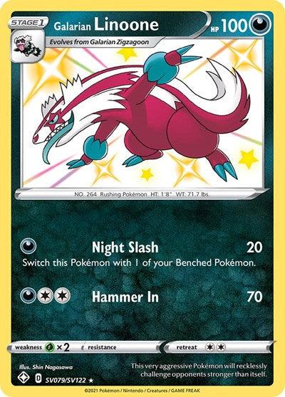 Galarian Linoone - SV079/SV122 - Shining Fates: Shiny Vault