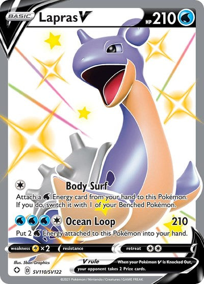 Lapras V - SV110/SV122 - Shining Fates: Shiny Vault