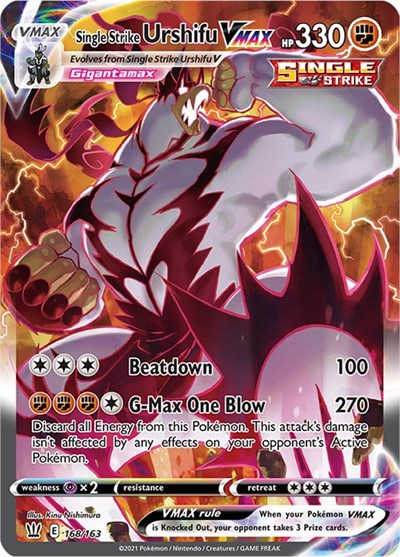 Single Strike Urshifu VMAX (Alternate Art Secret) - 168/163 - SWSH05: Battle Styles