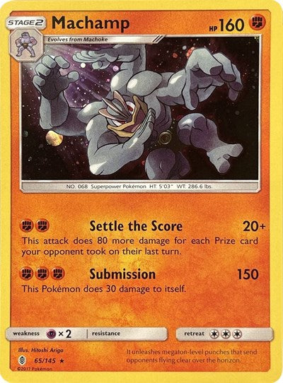 Machamp (Cosmos Holo) - 065/145 - Blister Exclusives