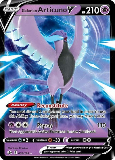 Galarian Articuno V - 058/198 - SWSH06: Chilling Reign