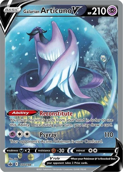 Galarian Articuno V (Alternate Full Art) - 170/198 - SWSH06: Chilling Reign