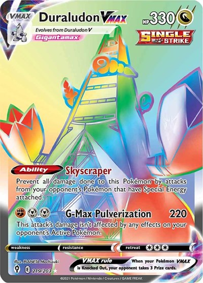 Duraludon VMAX (Secret) - 219/203 - SWSH07: Evolving Skies