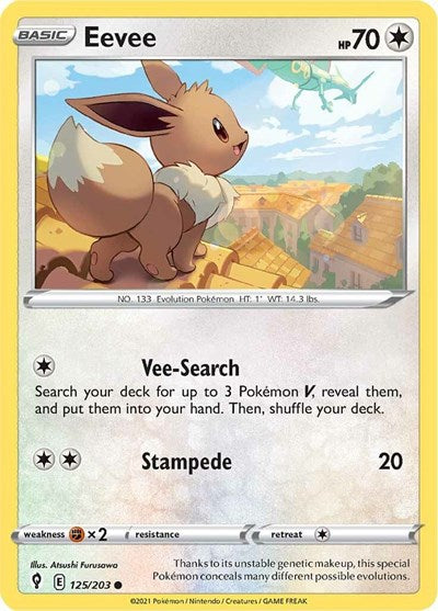 Eevee - 125/203 - SWSH07: Evolving Skies