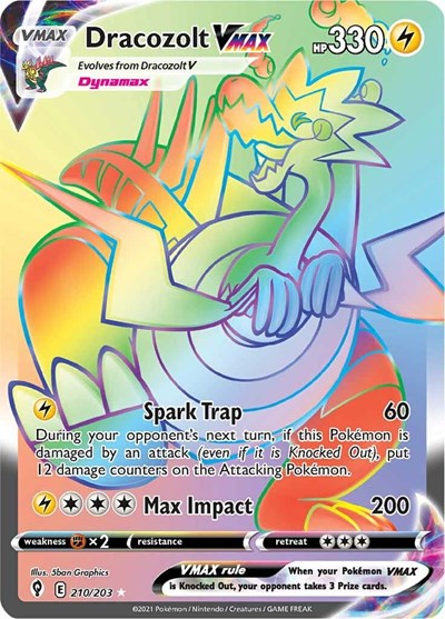 Dracozolt VMAX (Secret) - 210/203 - SWSH07: Evolving Skies