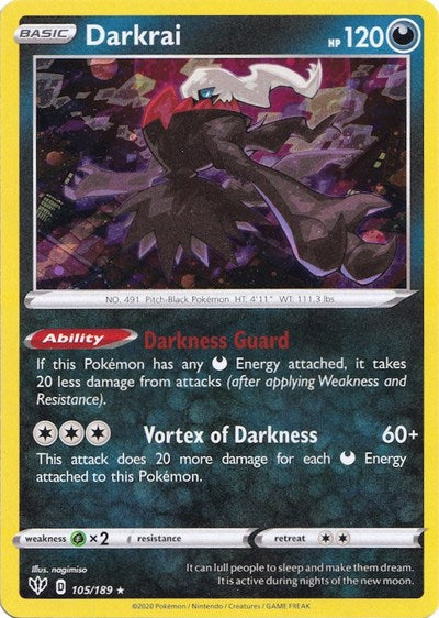 Darkrai (Cosmos Holo) - 105/189 - Miscellaneous Cards & Products