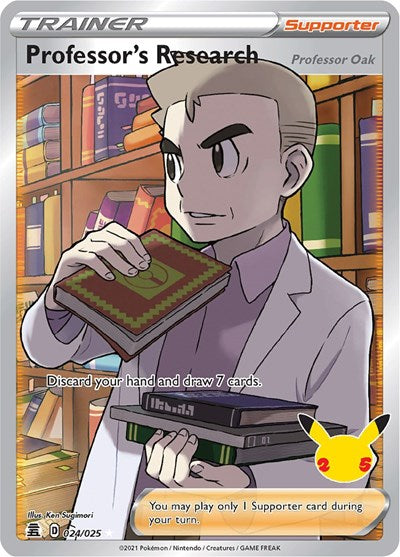 Professor's Research [Professor Oak] (Full Art) - 024/025 - Celebrations