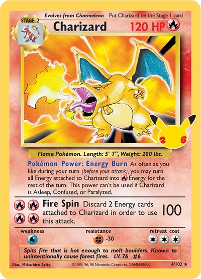 Charizard - 4/102 - Celebrations: Classic Collection