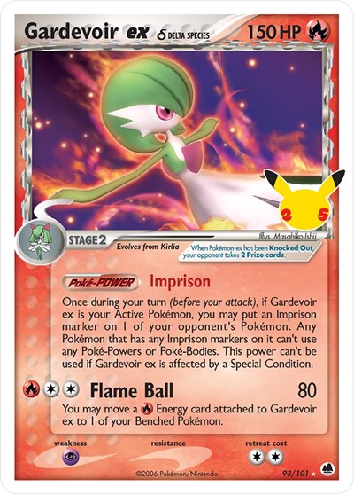 Gardevoir ex (Delta Species) - 093/101 - Celebrations: Classic Collection