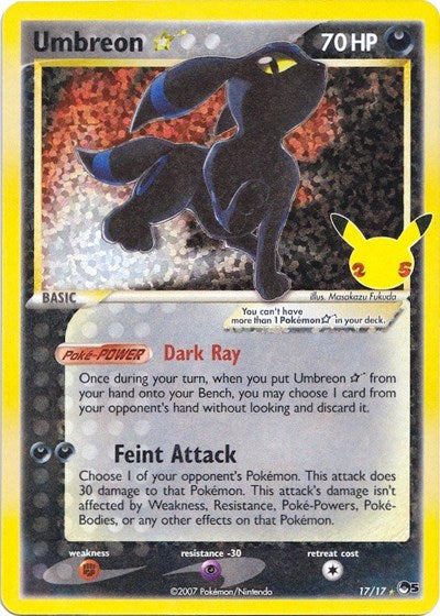 Umbreon Star - 017/017 - Celebrations: Classic Collection