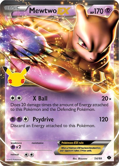 Mewtwo EX - 054/099 - Celebrations: Classic Collection