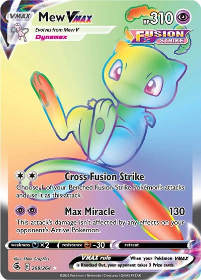 Mew VMAX (Secret) - 268/264 - SWSH08: Fusion Strike