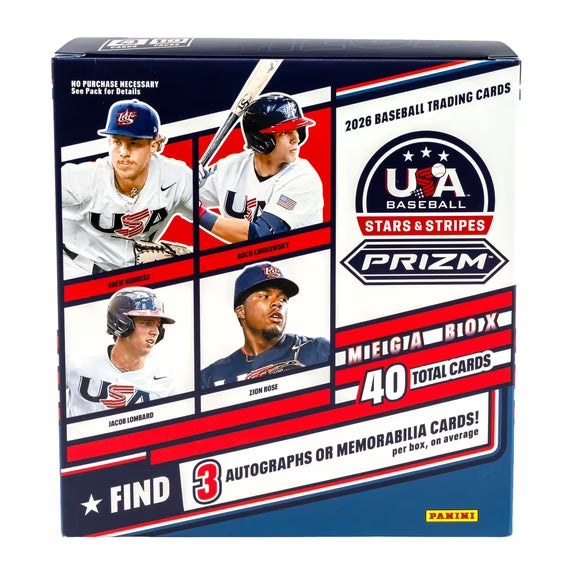 2026 Panini Stars & Stripes Prizm Baseball Mega Box