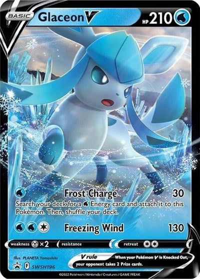 Glaceon V - SWSH196 - SWSH: Sword & Shield Promo Cards