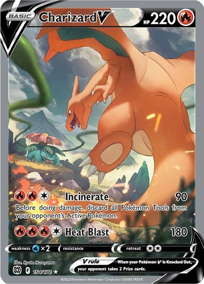 Charizard V (Alternate Full Art) - 154/172 - SWSH09: Brilliant Stars