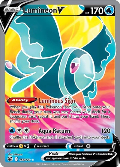 Lumineon V (Full Art) - 155/172 - SWSH09: Brilliant Stars