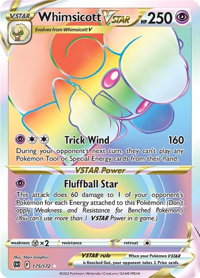 Whimsicott VSTAR (Secret) - 175/172 - SWSH09: Brilliant Stars