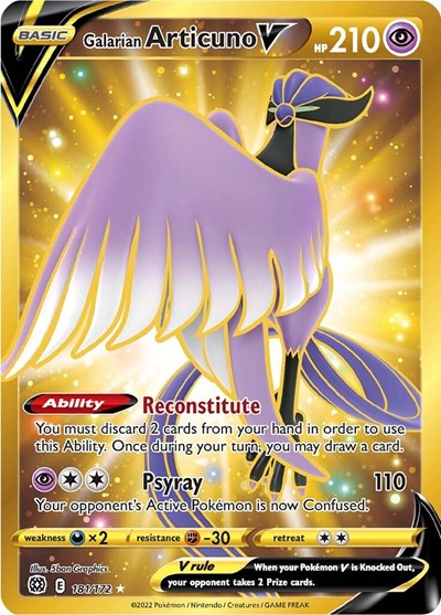 Galarian Articuno V (Secret) - 181/172 - SWSH09: Brilliant Stars