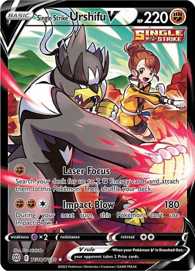 Single Strike Urshifu V - TG18/TG30 - SWSH09: Brilliant Stars Trainer Gallery