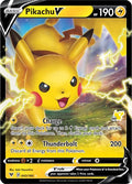 Pikachu V (#60 Pikachu Stamped) - 043/185 - Battle Academy 2022