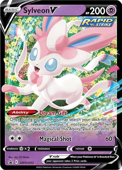 Sylveon V - SWSH202 - SWSH: Sword & Shield Promo Cards