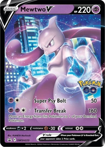 Mewtwo V - SWSH223 - SWSH: Sword & Shield Promo Cards