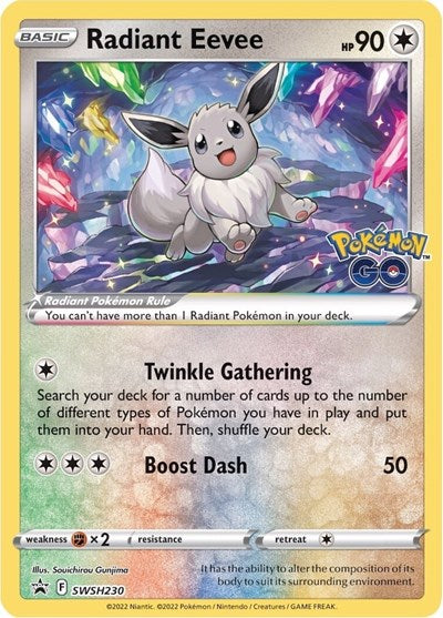 Radiant Eevee - SWSH230 - SWSH: Sword & Shield Promo Cards