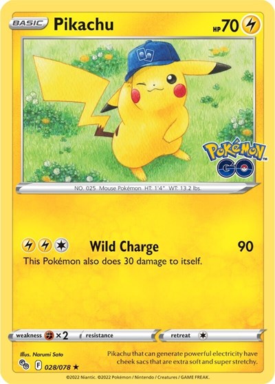 Pikachu - 028/078 - Pokemon GO