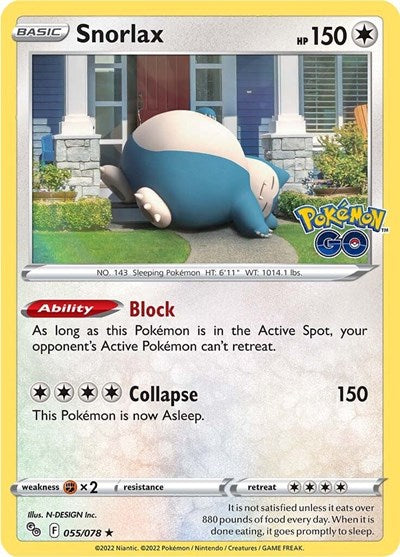 Snorlax - 055/078 - Pokemon GO