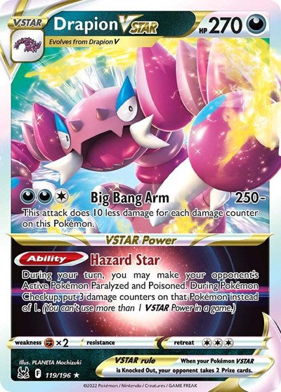 Drapion VSTAR - 119/196 - SWSH11: Lost Origin