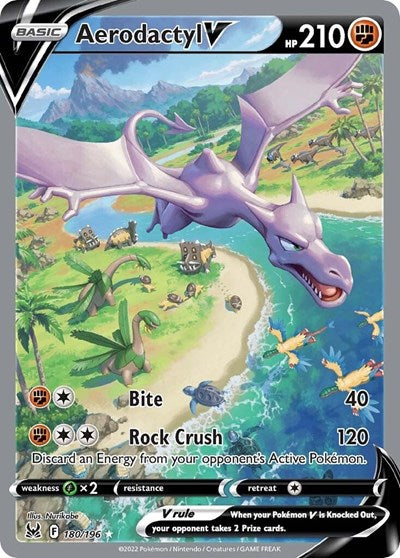 Aerodactyl V - 180/196 - SWSH11: Lost Origin