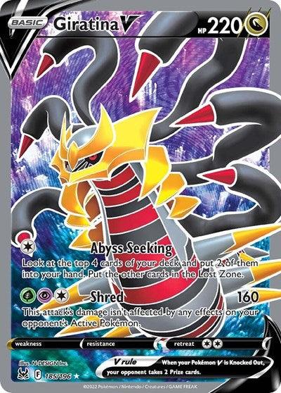 Giratina V (Full Art) - 185/196 - SWSH11: Lost Origin