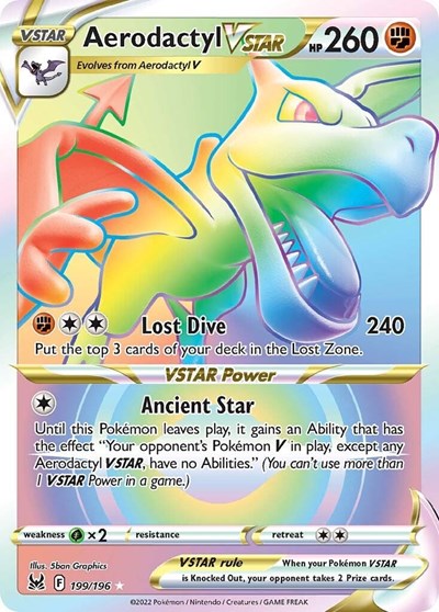 Aerodactyl VSTAR (Secret) - 199/196 - SWSH11: Lost Origin