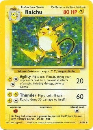 Raichu - 014/102 - Base Set