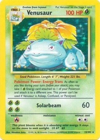 Venusaur - 015/102 - Base Set