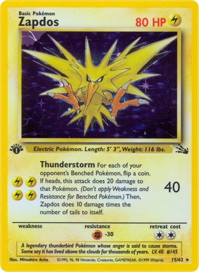 Zapdos - 015/062 - Fossil