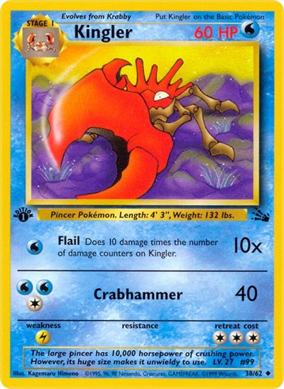 Kingler - 038/062 - Fossil