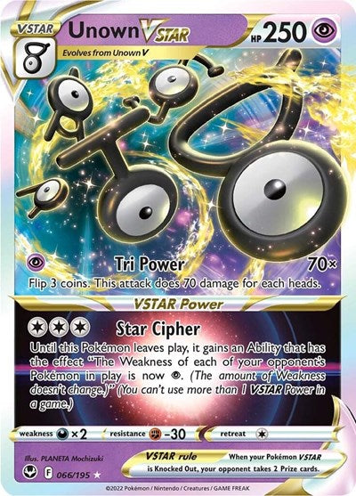 Unown VSTAR - 066/195 - SWSH12: Silver Tempest