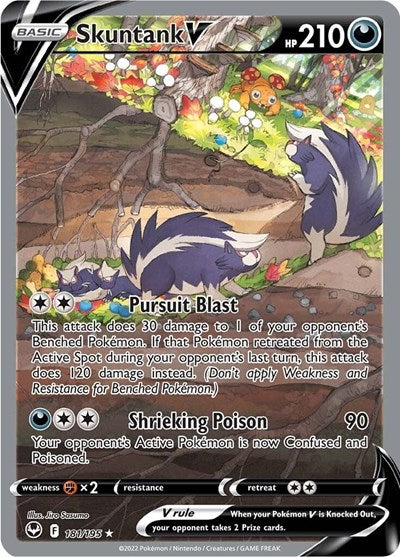 Skuntank V (Alternate Full Art) - 181/195 - SWSH12: Silver Tempest