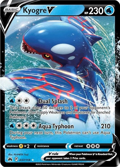 Kyogre V - 037/159 - SWSH: Crown Zenith