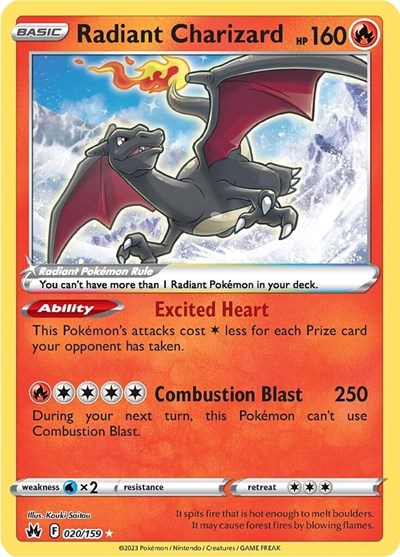 Radiant Charizard - 020/159 - SWSH: Crown Zenith