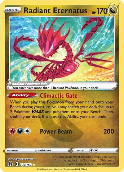 Radiant Eternatus - 105/159 - SWSH: Crown Zenith