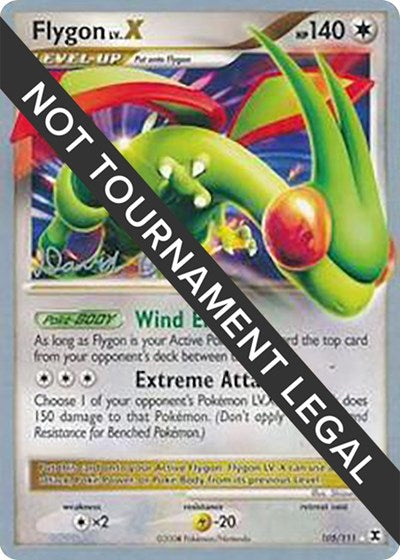 Flygon LV.X - 2009 (David Cohen) - 105/111 - World Championship Decks
