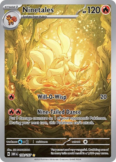 Ninetales -199/197 - 199/197 - SV03: Obsidian Flames