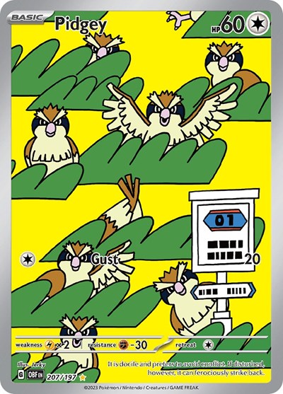 Pidgey - 207/197 - SV03: Obsidian Flames