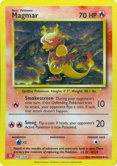 Magmar - 006/034 - Trading Card Game Classic