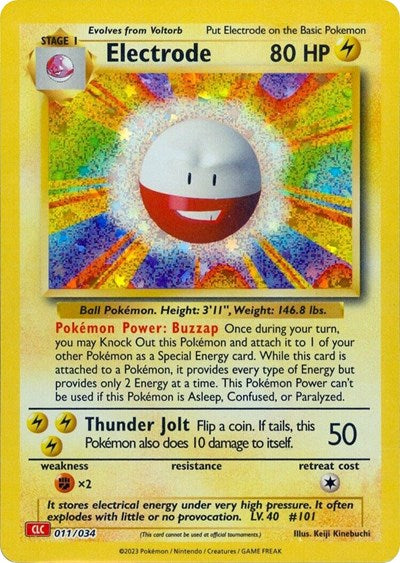 Electrode - 011/034 - Trading Card Game Classic