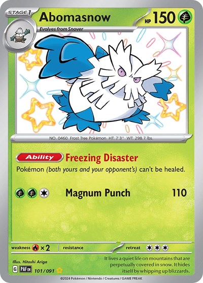 Abomasnow - 101/091 - SV: Paldean Fates