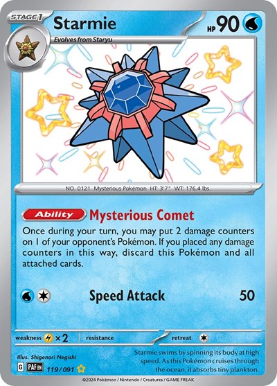 Starmie - 119/091 - SV: Paldean Fates